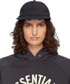 Fear of God ESSENTIALS Black Signature 5 Panel Cap