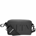 Valentino Men's VLTN Crossbody Bag in Nero