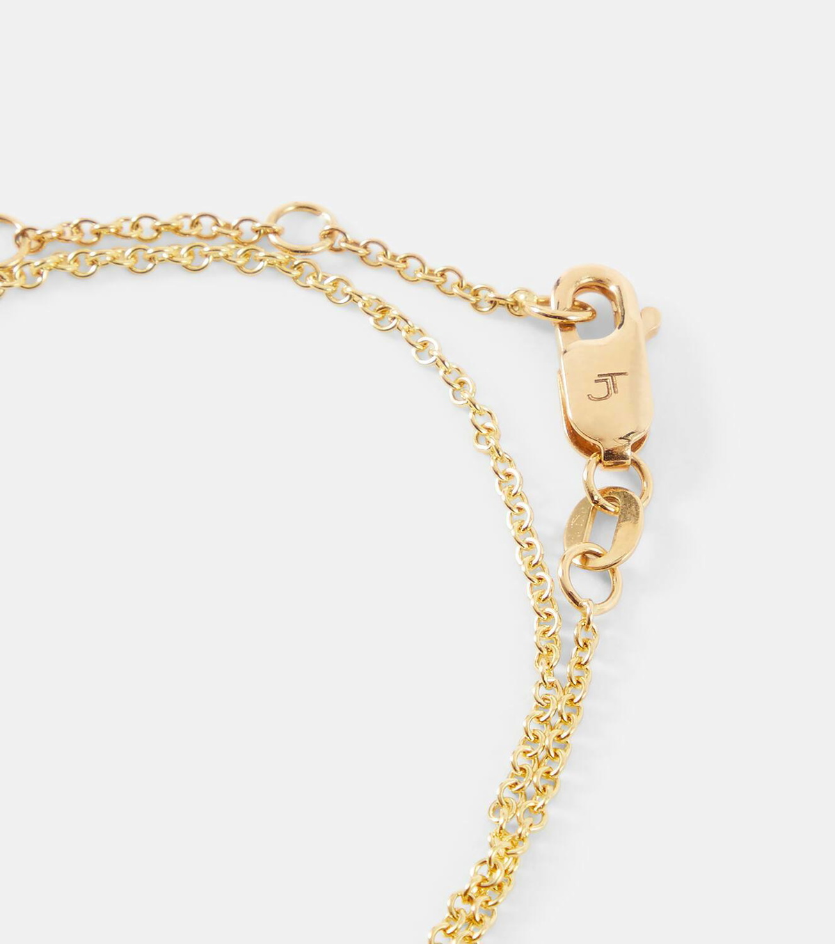 Jade Trau Catherine Mini 18kt gold necklace with diamonds