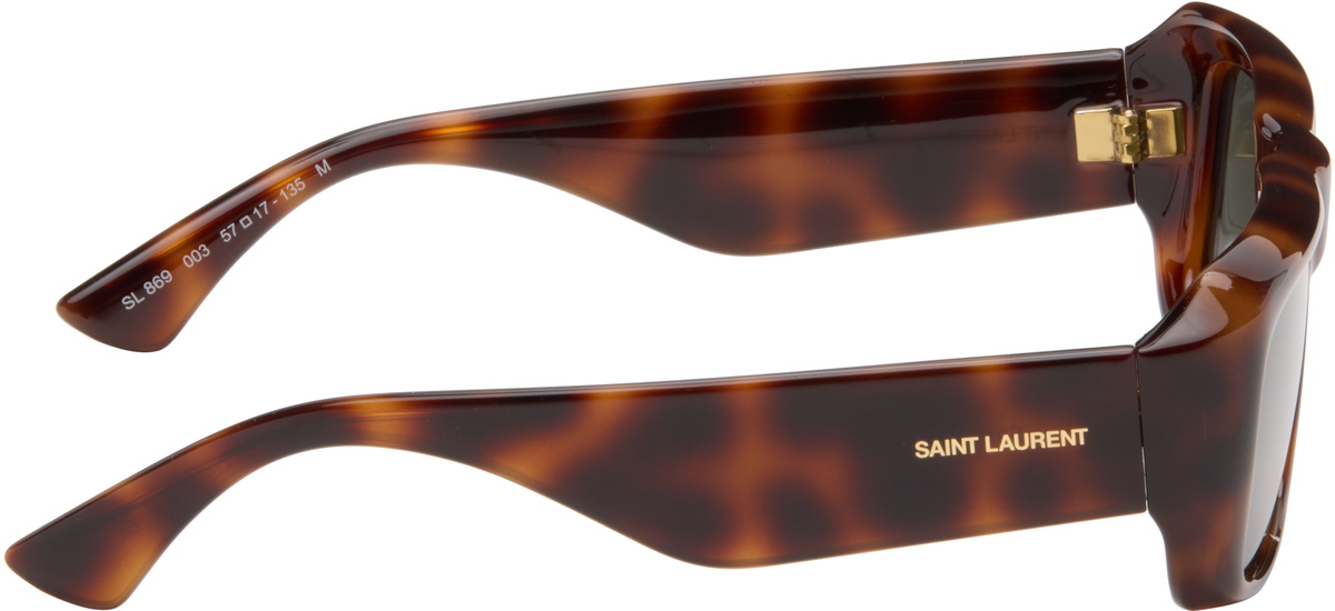 Saint Laurent Brown SL 869 Logo Sunglasses