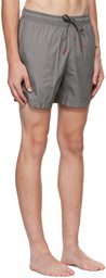 Hugo Gray Quick-Dry Swim Shorts