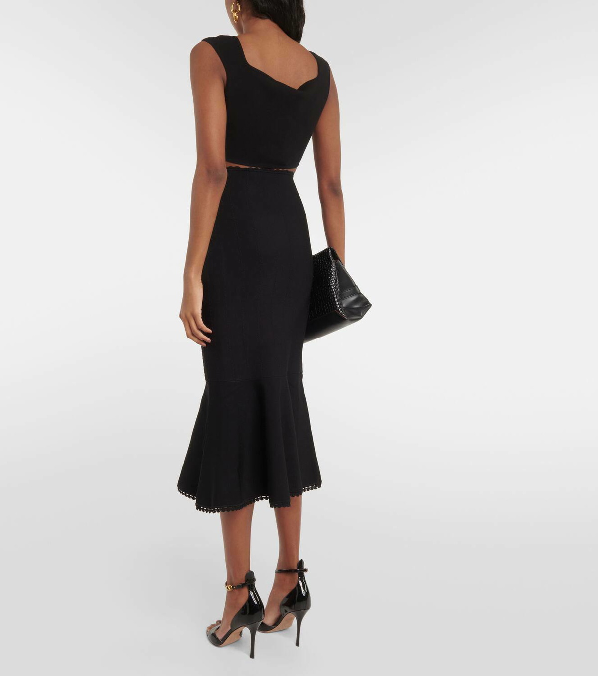 スカート Victoria Beckham CORSET DETAIL SKIRT VICTORIA BECKHAM Corset detail midi skirt - Enny Monaco