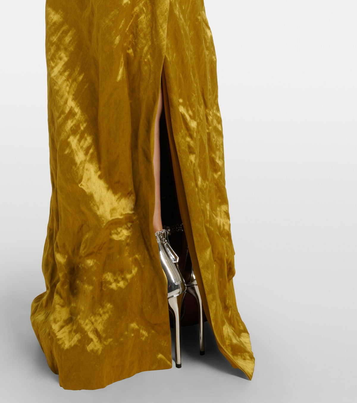 Erdem Embellished off-shoulder satin gown