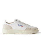 Autry - Medalist Two-Tone Suede-Trimmed Leather Sneakers - White