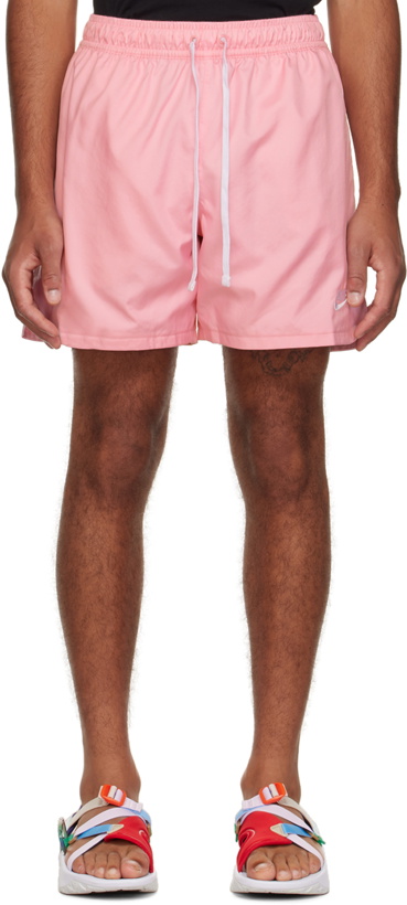 Photo: Nike Pink NSW Essentials Flow Shorts