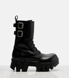 Balenciaga Bulldozer 25 leather platform combat boots