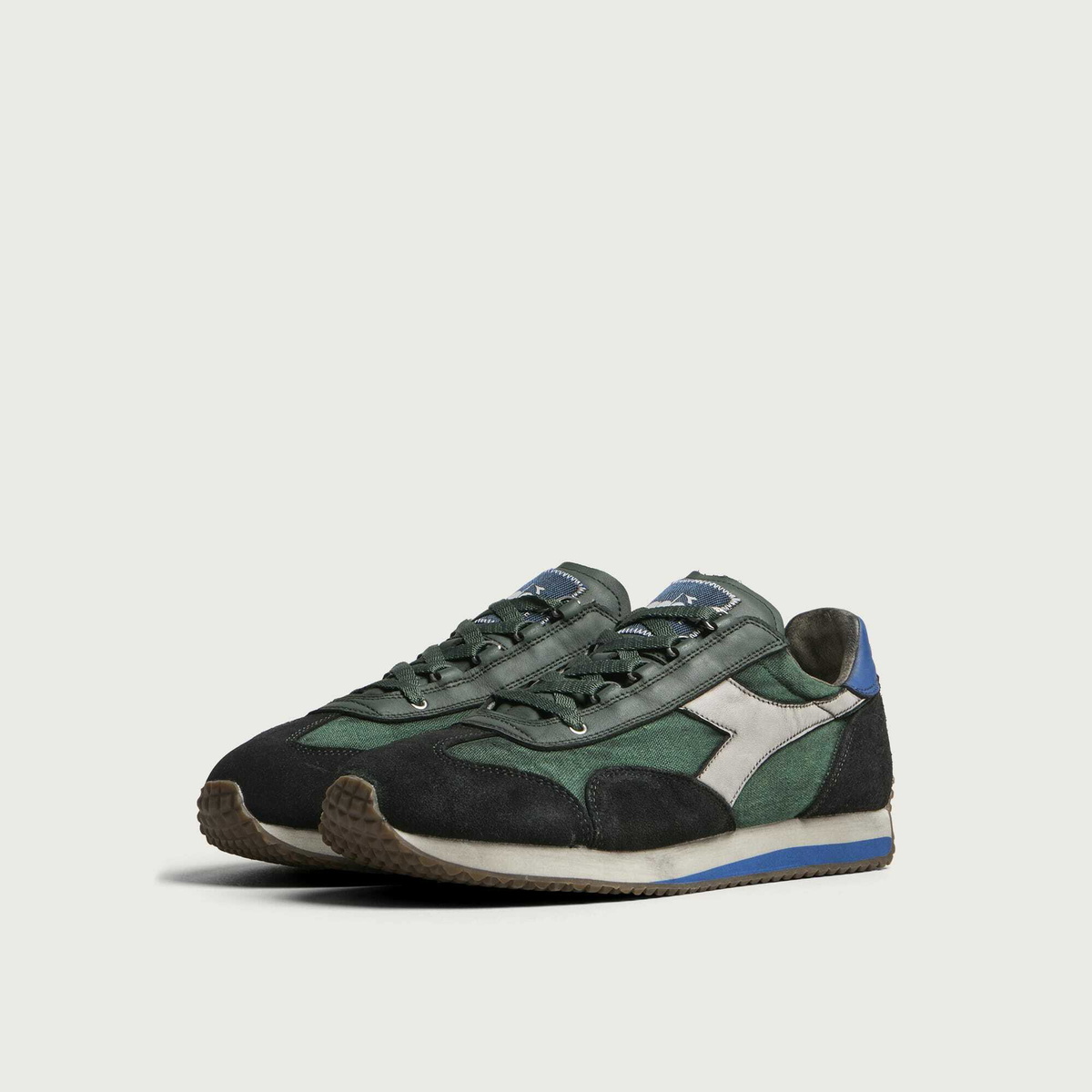Diadora Equipe Dirty Sw Evo Sneaker in Bosphorus Green