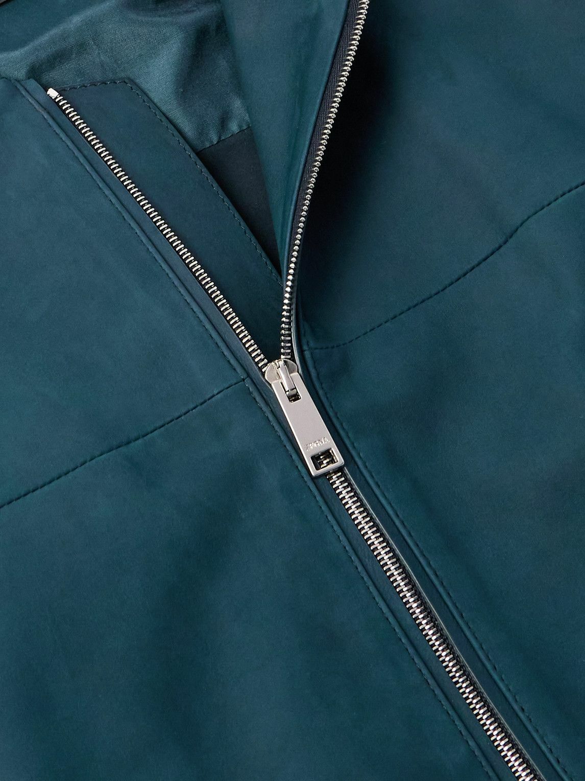Zegna - Nubuck Bomber Jacket - Blue