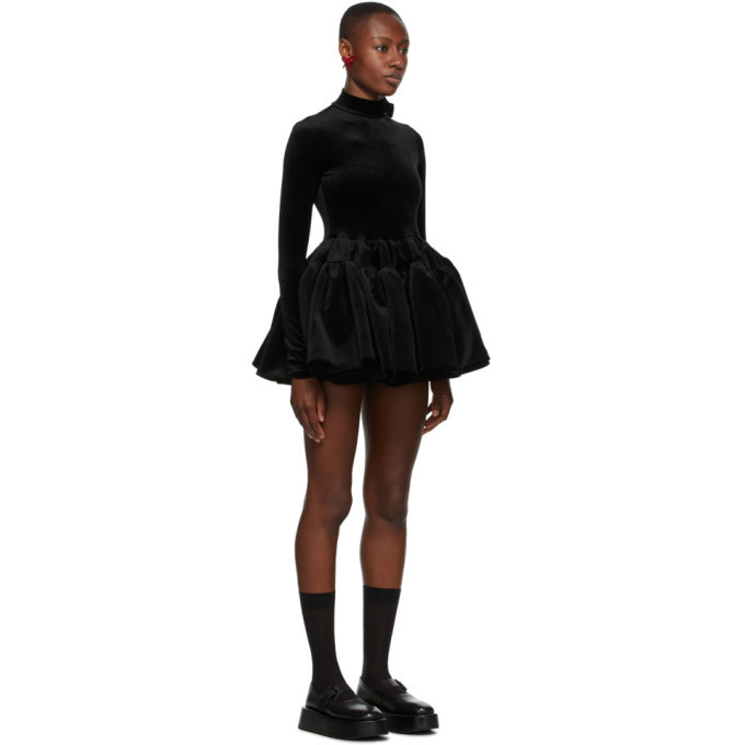 black dress skinny Eleonore Long-sleeved Dress Slim A-line Short Dressed Party Evening For Women