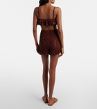 Anna Kosturova Crochet cotton shorts
