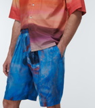 Marni - Printed silk shorts