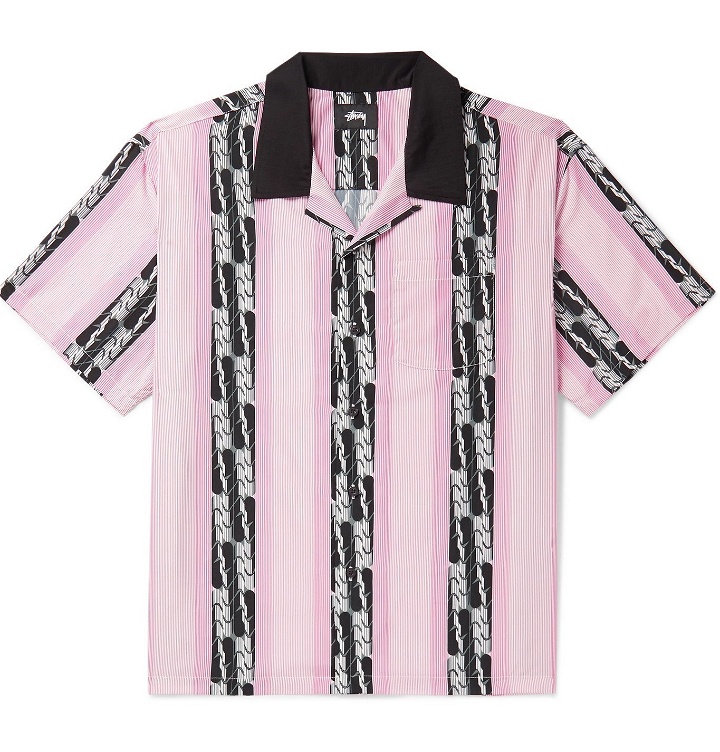 Photo: Stüssy - Camp-Collar Printed Voile Shirt - Pink