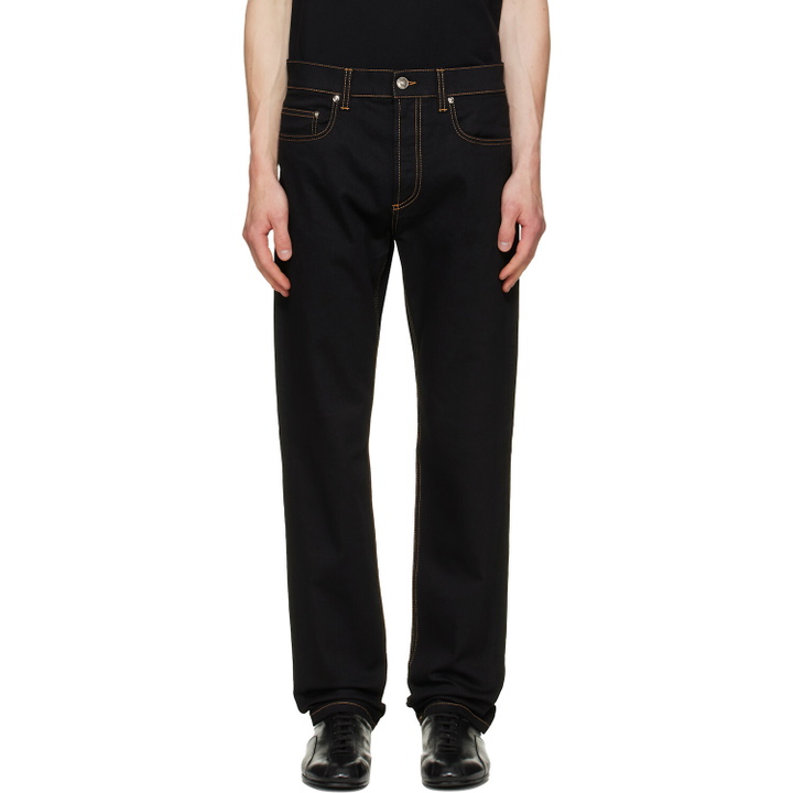 Photo: Versace Black Tapered Jeans