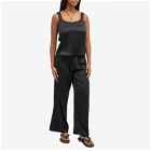 DONNI. Women's Satiny Simple Pant in Jet