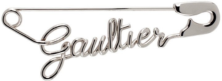 Photo: Jean Paul Gaultier Silver 'The Gaultier Safety Pin' Single Earring