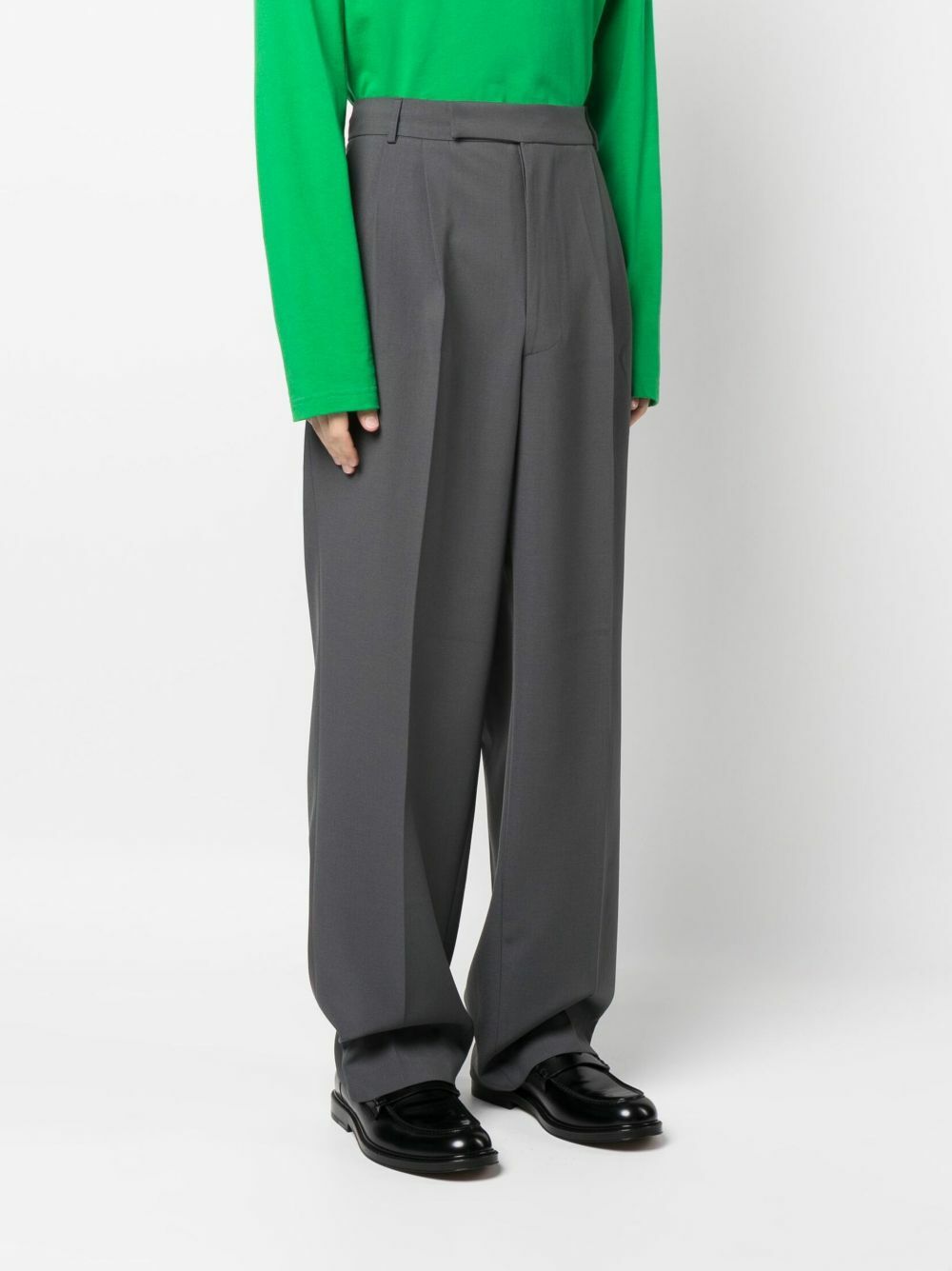 The Frankie Shop Grey Beo Straight-Leg Trousers