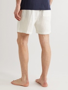 Onia - Home Linen Pyjama Shorts - White