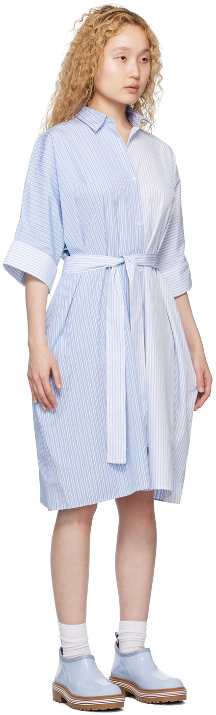 Maison Kitsuné Blue Boxy Minidress