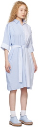 Maison Kitsuné Blue Boxy Minidress