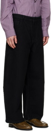 Studio Nicholson Black Paolo Trousers