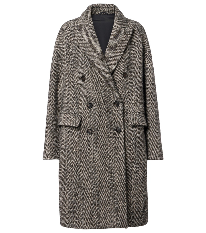 Photo: Brunello Cucinelli Herringbone wool-blend coat