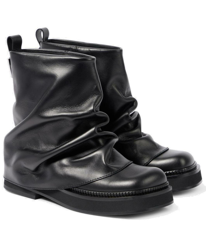 Photo: The Attico Robin leather ankle boots