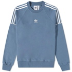 Adidas Men's Rekive Essential Crew Sweat in Wonder Steel