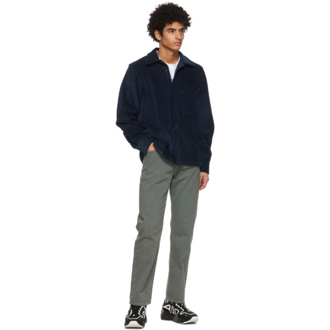 Acne Studios Navy Corduroy Shirt