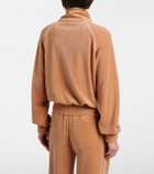 Chloé Cotton-blend velour zip-up sweatshirt