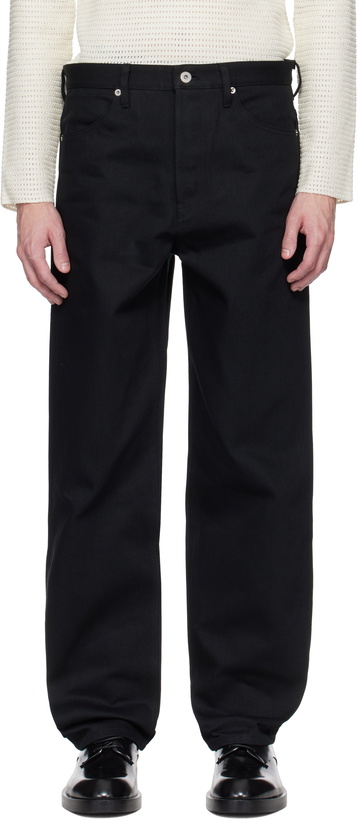 Photo: Jil Sander Black Regular Jeans