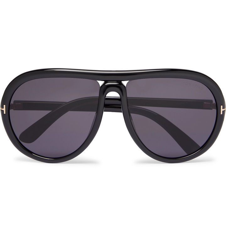 Photo: TOM FORD - Aviator-Style Acetate Sunglasses - Black