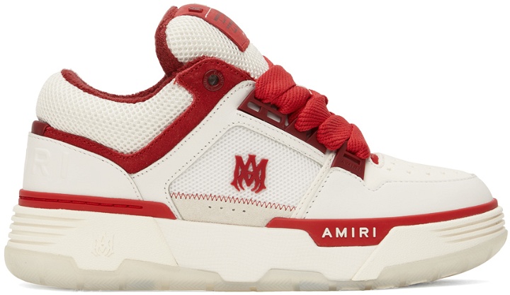 Photo: AMIRI White & Red MA-1 Sneakers