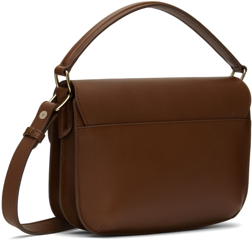 A.P.C. Brown Mini Sarah Shoulder Bag