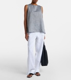 Asceno London linen pajama pants