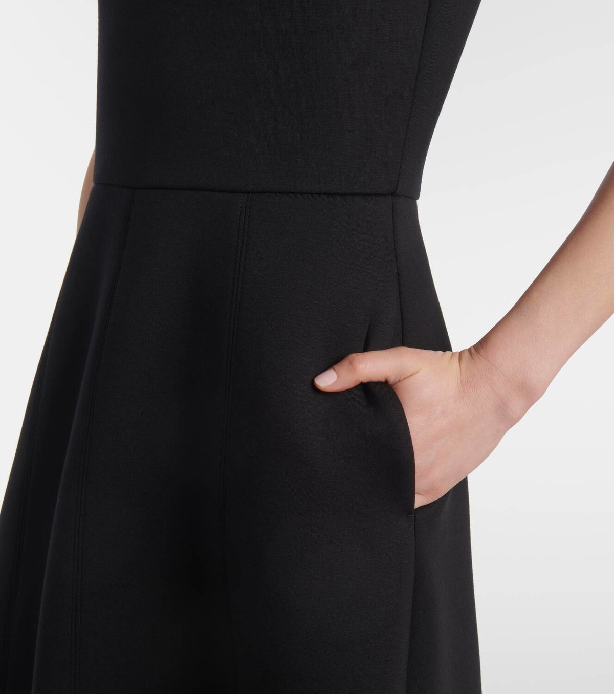 S MAX MARA ワンピース Zigote jersey midi dress1017212 Jersey midi dress, black | 