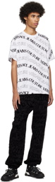 Versace Jeans Couture White Jacquard T-Shirt