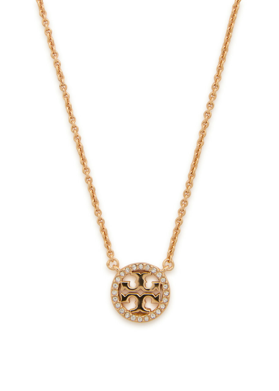 Tory Burch Icon Pavé 18kt Gold-plated Necklace - One Size