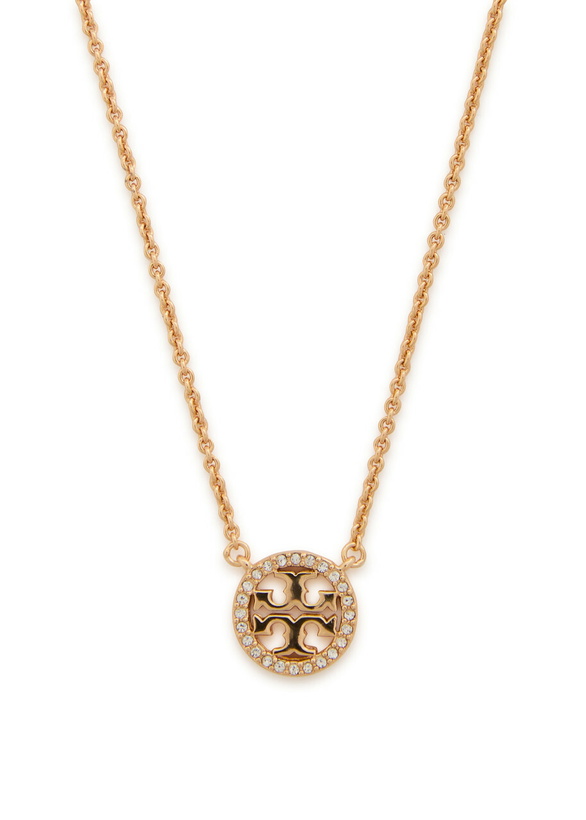 Photo: Tory Burch Icon Pavé 18kt Gold-plated Necklace - One Size