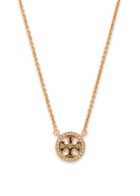 Tory Burch Icon Pavé 18kt Gold-plated Necklace - One Size