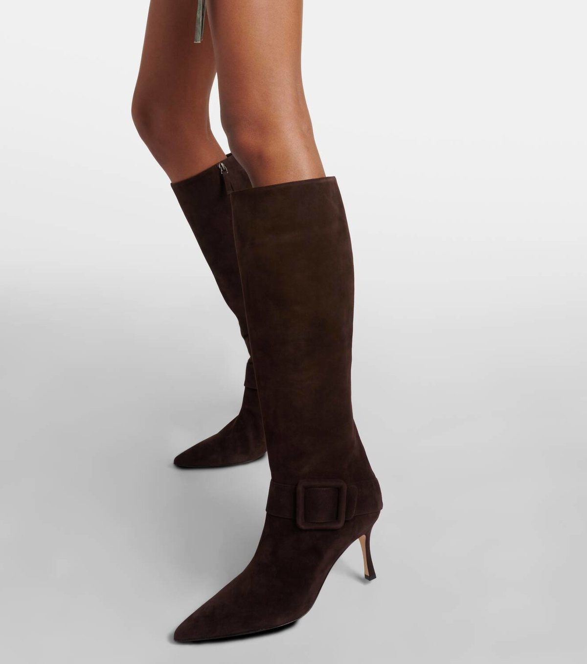 Manolo Blahnik Bayhi Gala suede knee high boots Manolo Blahnik