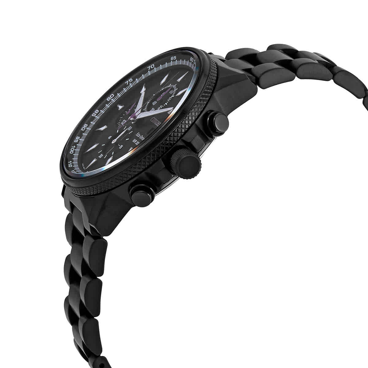 Citizen Eco-Drive Marvel Black Panther Chronograph Black Dial Mens