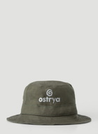 Otis Logo Print Bucket Hat in Green