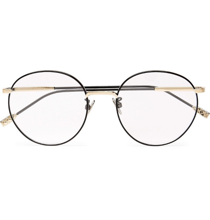 Photo: Bottega Veneta - Round-Frame Titanium Optical Glasses - Men - Black