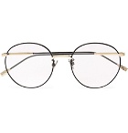 Bottega Veneta - Round-Frame Titanium Optical Glasses - Men - Black
