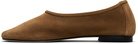 BY FAR Tan Prudence Ballerina Flats