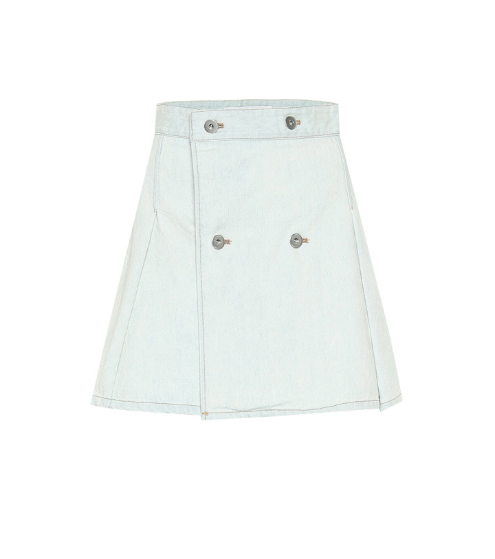 Photo: Matthew Adams Dolan - Denim miniskirt