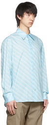 Commission SSENSE Exclusive Blue Cotton Shirt