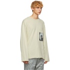 Song for the Mute Beige Rock Cropped Pullover Sweater