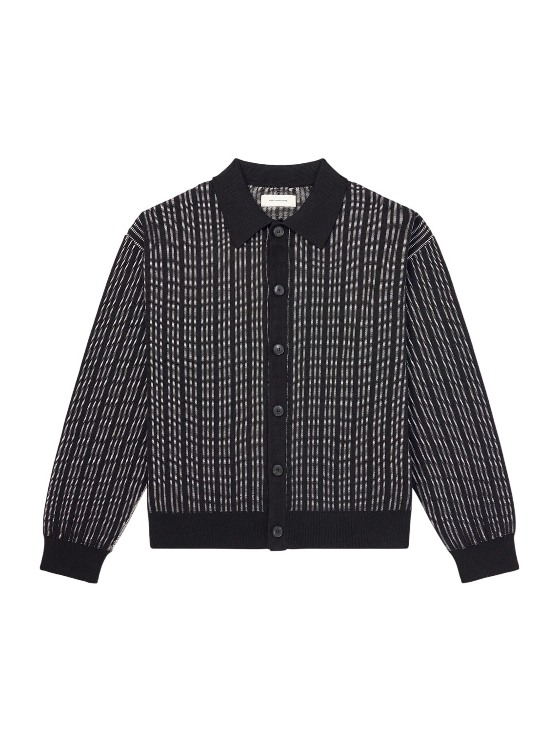 mfpen Men's Collar Knit Sweater in Dark Brown mfpen