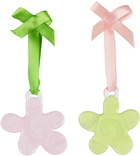 Rashelle SSENSE Exclusive Pink & Green Swirl Ornament Set